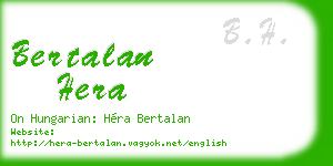 bertalan hera business card