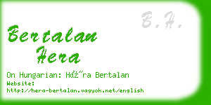 bertalan hera business card